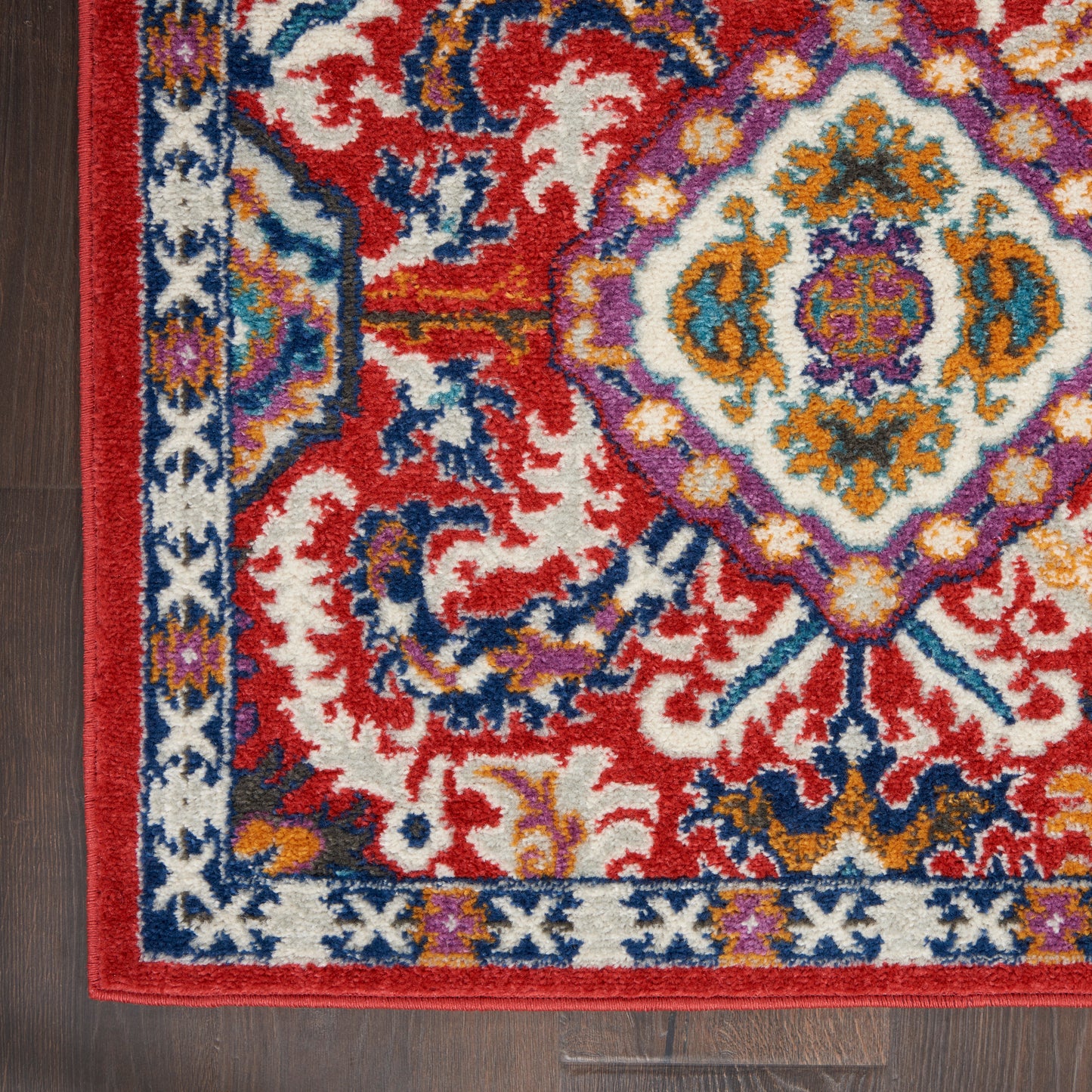 Nourison Home Passion PSN32 Red Multicolor  Transitional Machinemade Rug