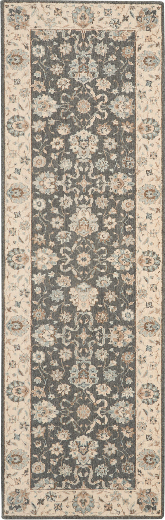 Nourison Home Living Treasures LI16 Grey Ivory  Traditional Loom Rug