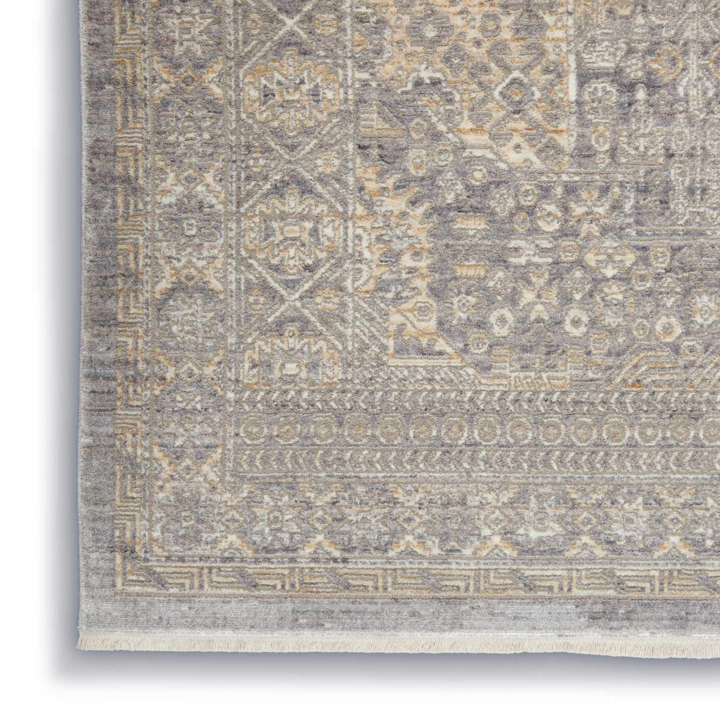 Nourison Home Lustrous Weave LUW02 Grey Beige   Machinemade Rug