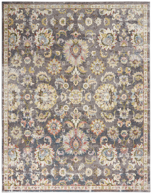 Nourison Home Soraya SOR02 Charcoal Multi  Transitional Machinemade Rug