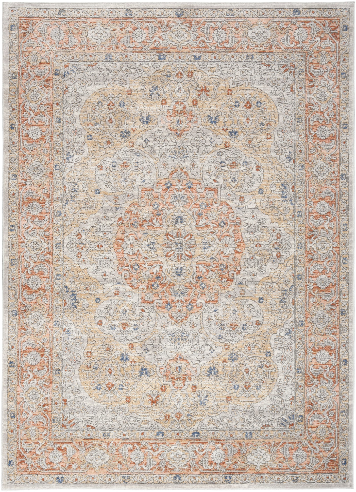 Nicole Curtis Series 4 SR404 Ivory Multi  Traditional Machinemade Rug