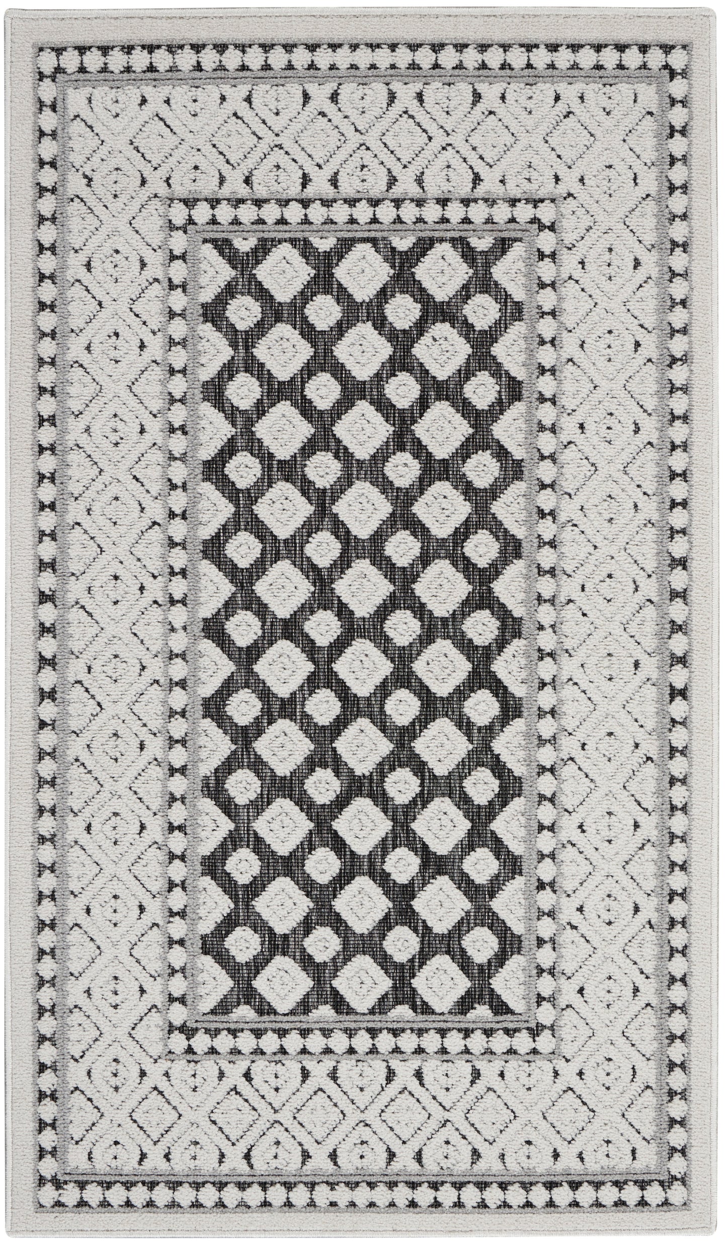 Nourison Home Key Largo KLG02 Dark Grey Transitional Machinemade Rug