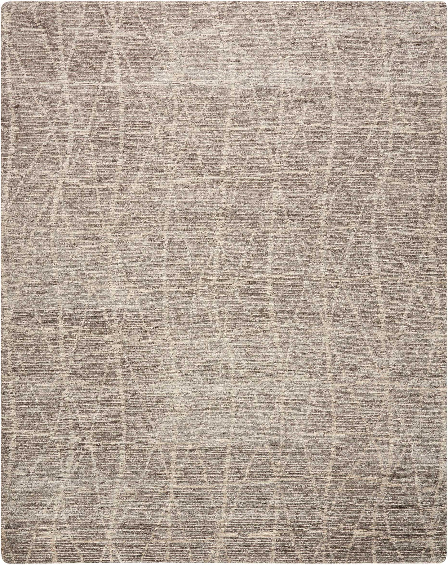 Nourison Home Ellora ELL02 Sand  Contemporary Knotted Rug