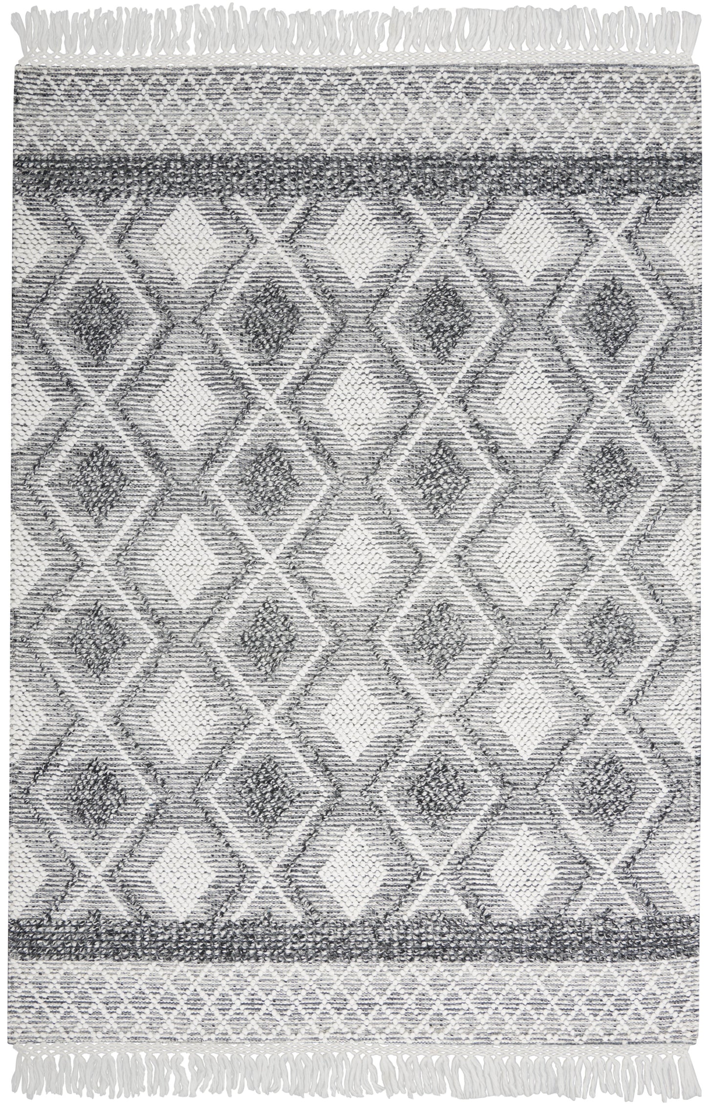 Nicole Curtis Series 3 SR301 Grey Ivory  Contemporary Woven Rug