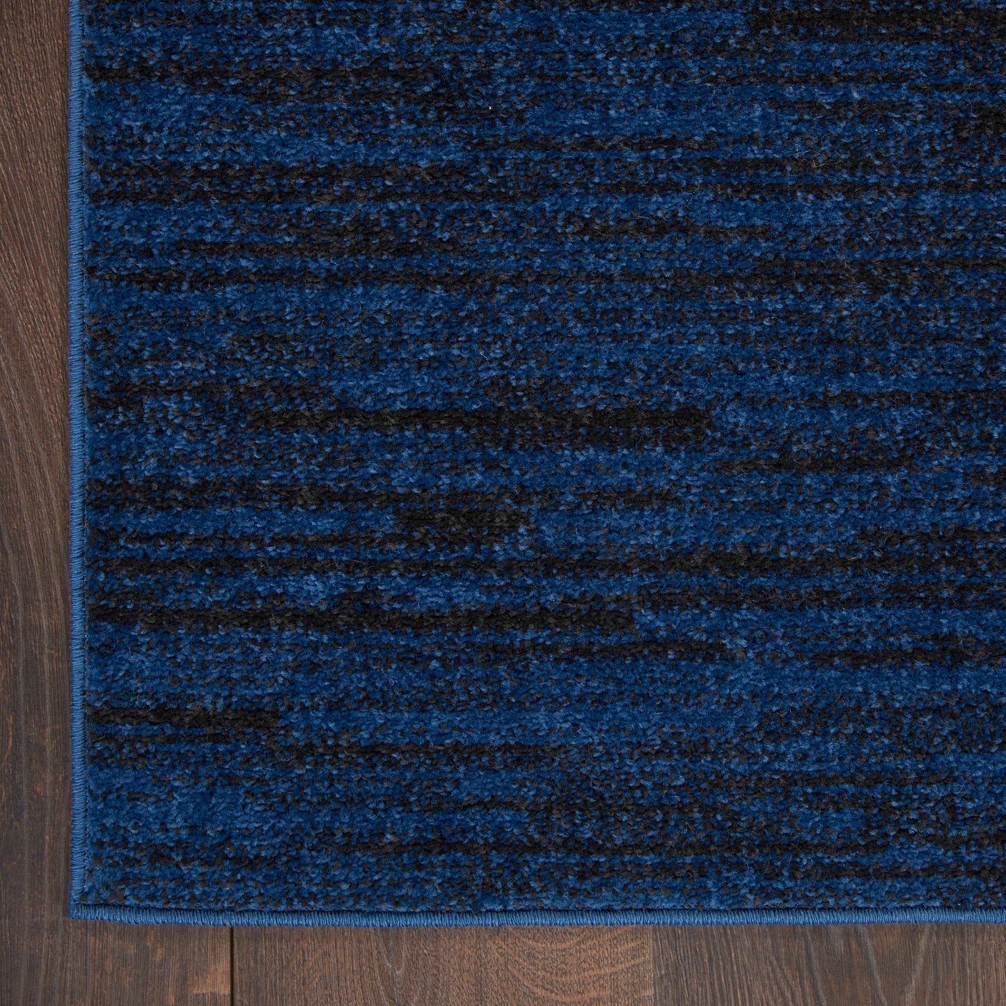 Nourison Home Nourison Essentials NRE01 Midnight Blue  Contemporary Machinemade Rug