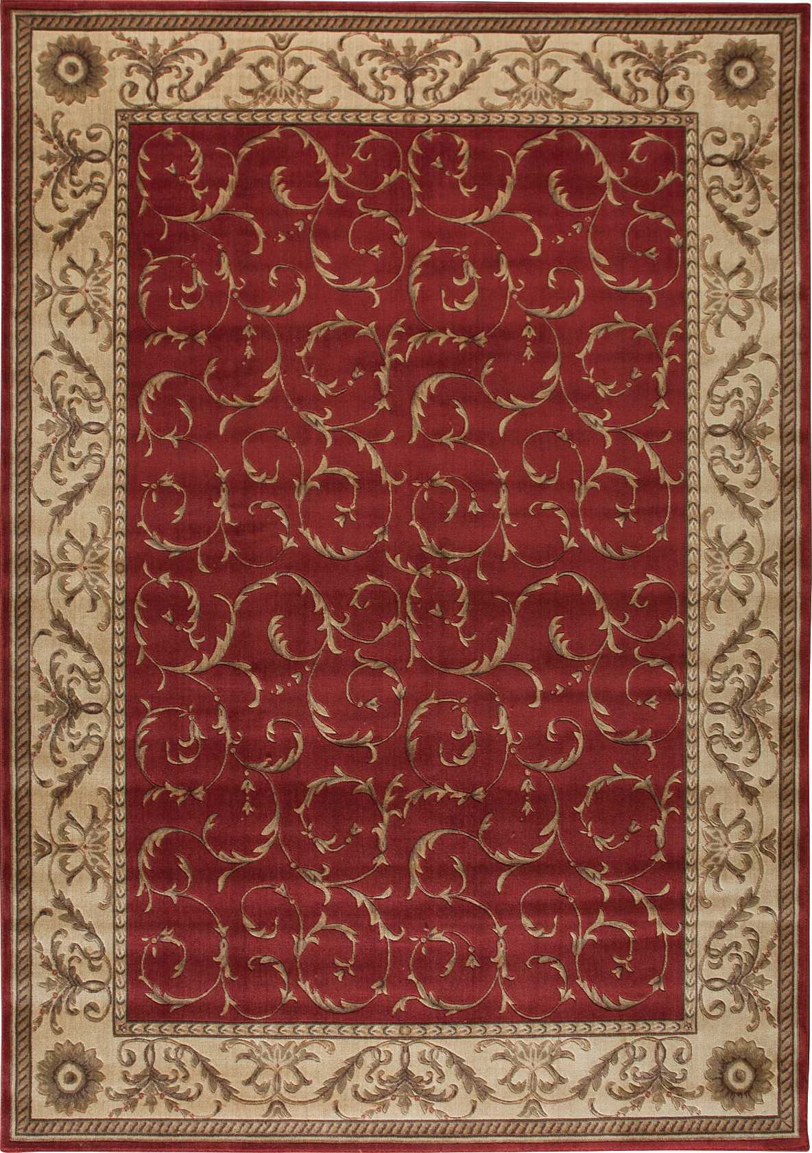 Nourison Home Somerset ST02 Red  Traditional Machinemade Rug