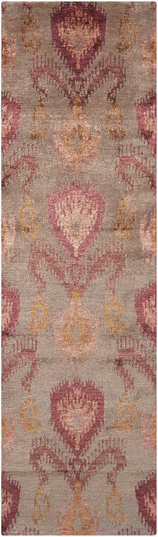 Nourison Home Silk Shadows SHA06 Taupe Transitional Knotted Rug