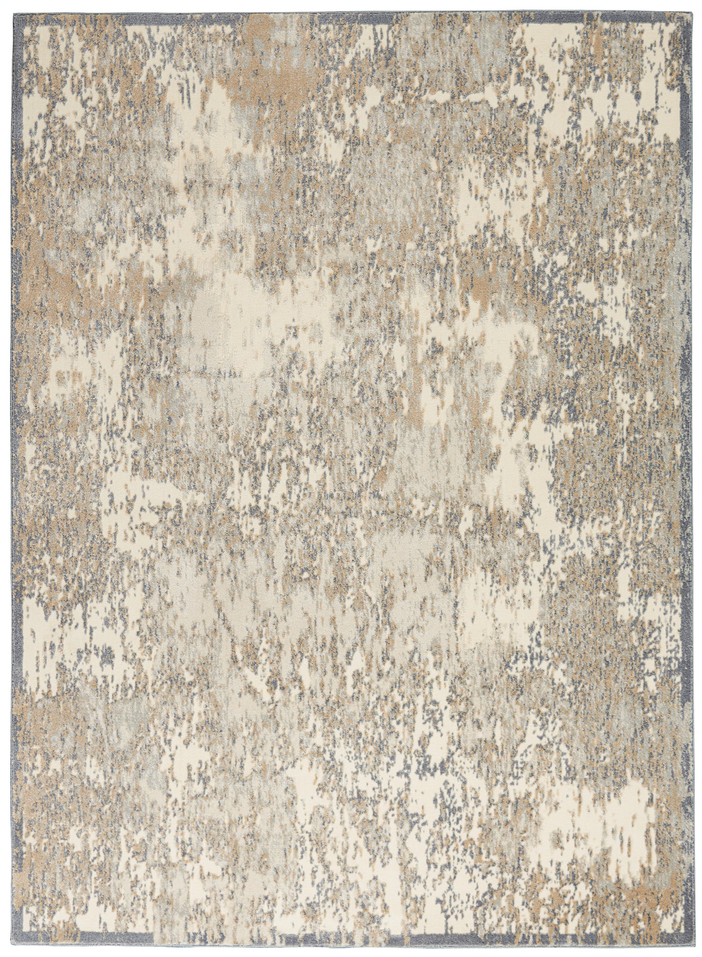 Nourison Home Sahara KI392 Ivory Silver Contemporary Machinemade Rug