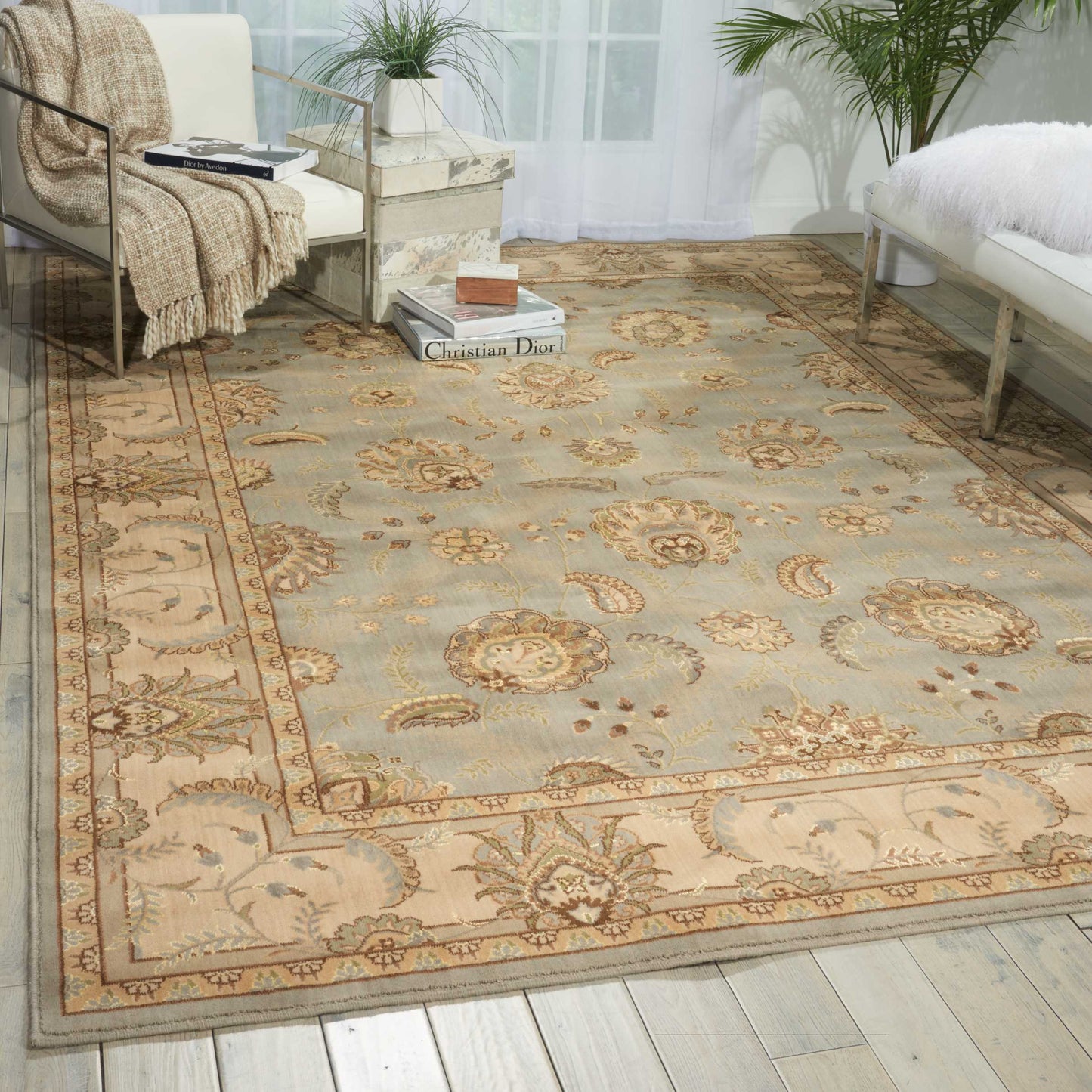 Nourison Home Persian Empire PE22 Aqua  Traditional Loom Rug