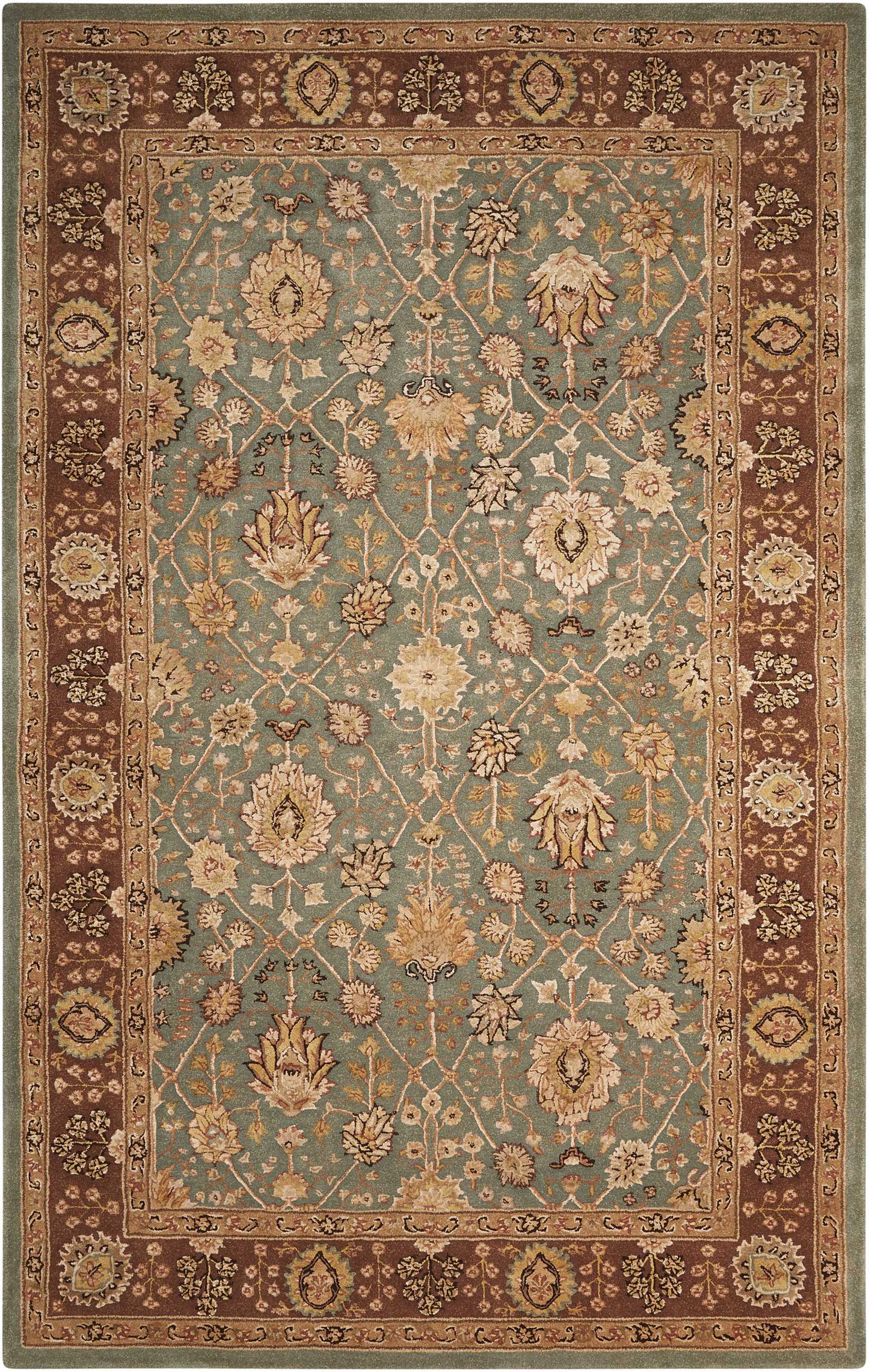 Nourison Home Nourison 3000 3102 Light Blue  Traditional Tufted Rug