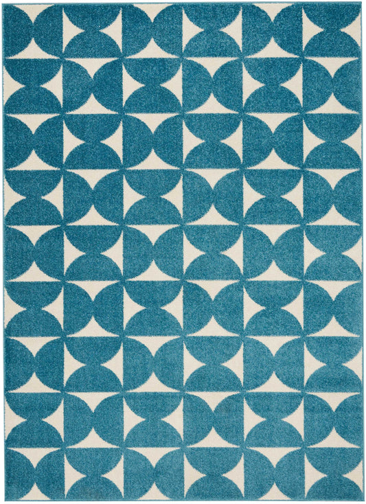 Nourison Home Harper DS301 Blue  Contemporary Machinemade Rug