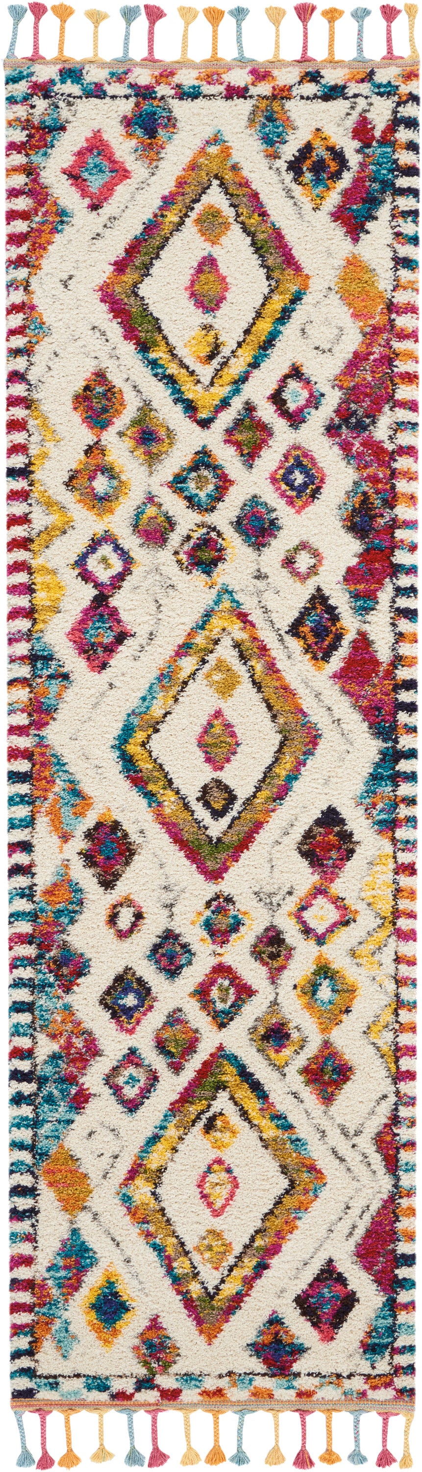 Nourison Home Nomad NMD02 Ivory Multicolor  Transitional Machinemade Rug