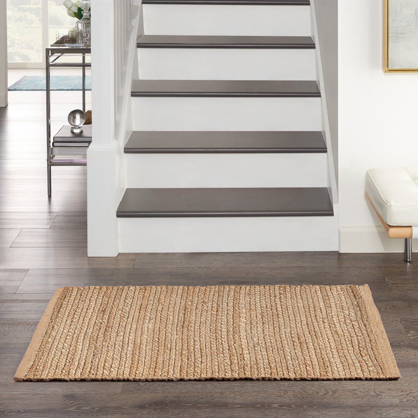 Nourison Home Natural Jute NJT01 Natural  Contemporary Woven Rug