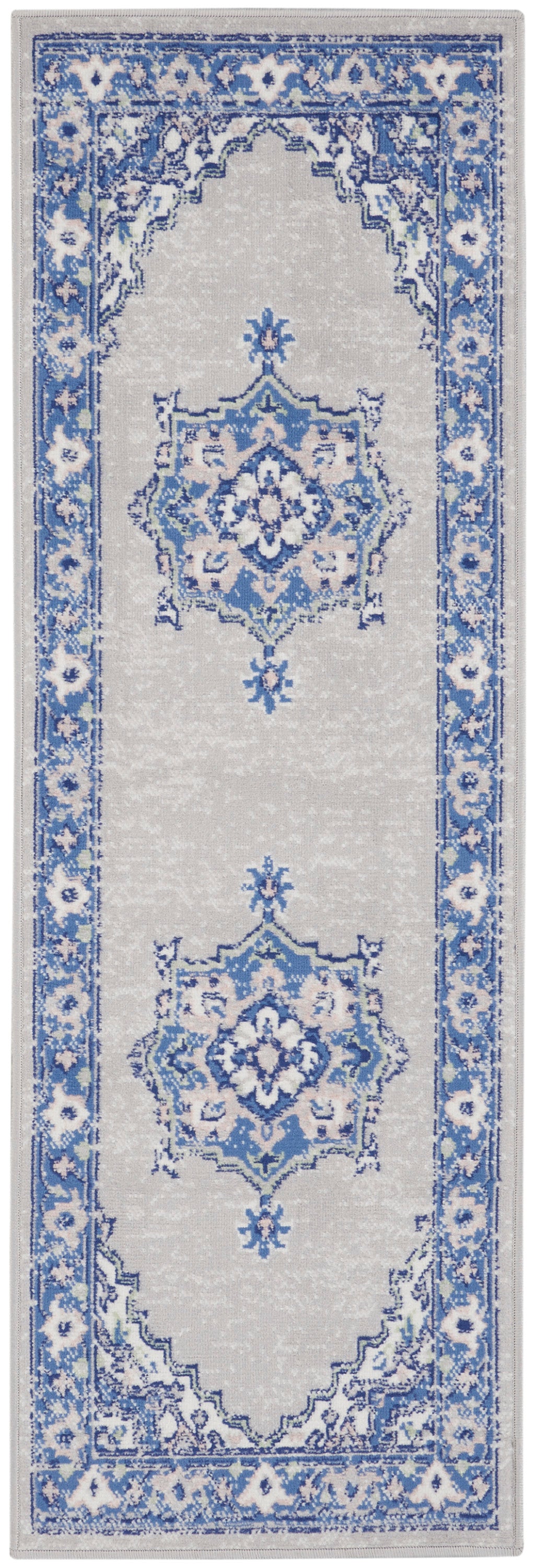 Nourison Home Whimsicle WHS03 Grey Blue  Transitional Machinemade Rug