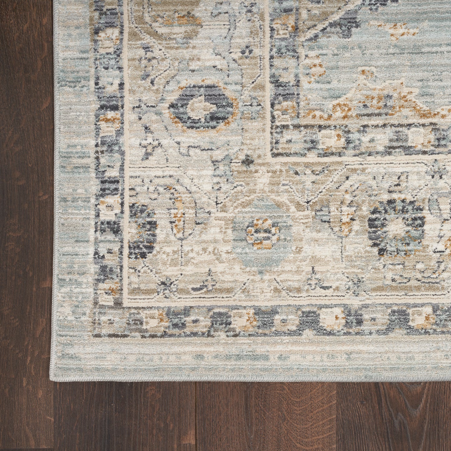 Nourison Home Lynx LNX07 Light Blue  Transitional Machinemade Rug