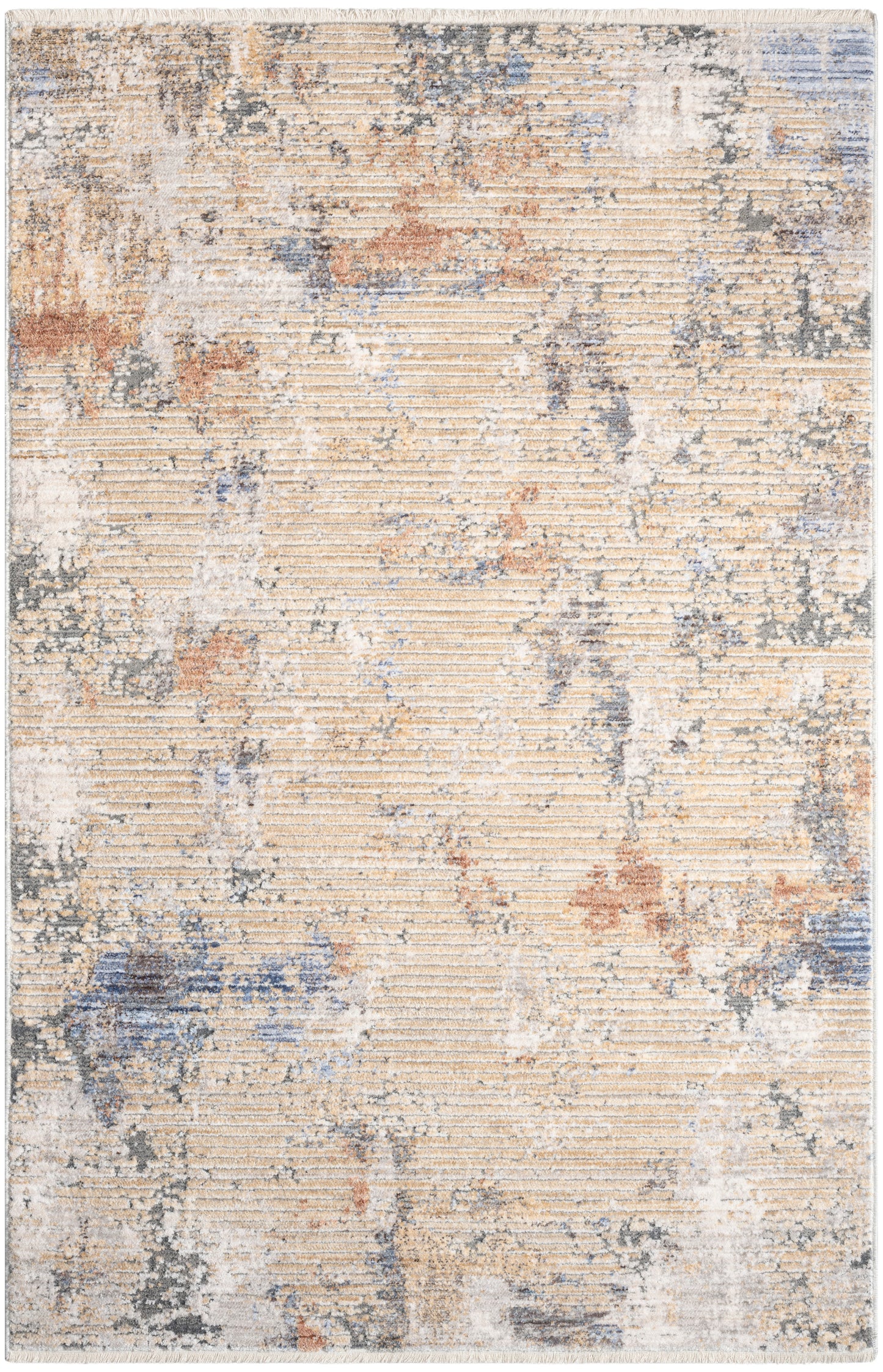 Nourison Home Abstract Hues ABH01 Beige Grey  Contemporary Machinemade Rug