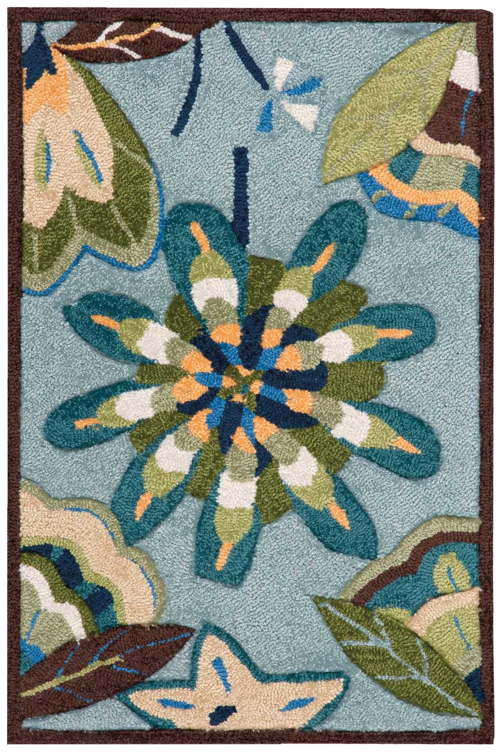 Nourison Home Fantasy FA12 Aqua  Transitional Tufted Rug