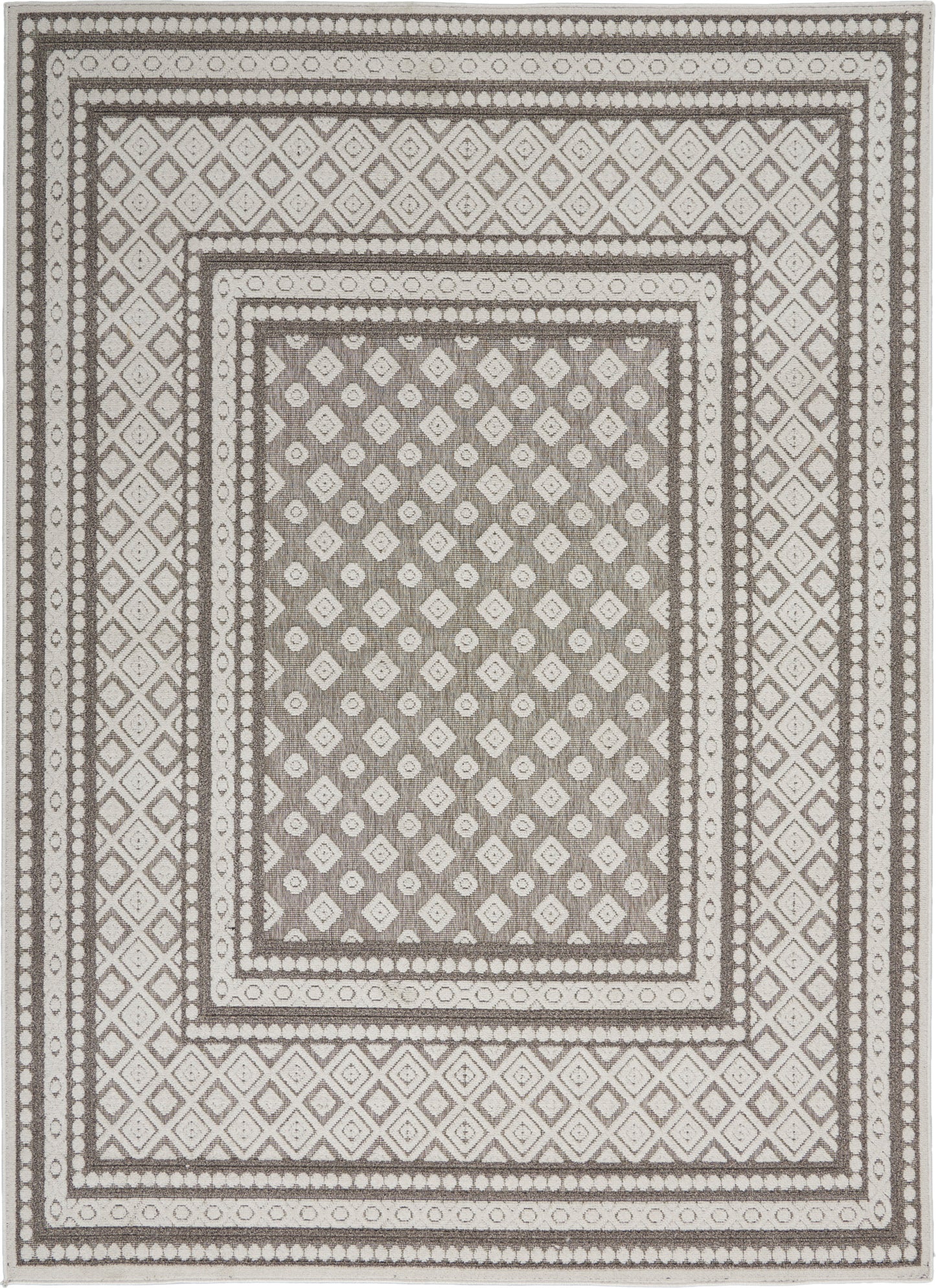 Nourison Home Key Largo KLG02 Lt Grey  Transitional Machinemade Rug