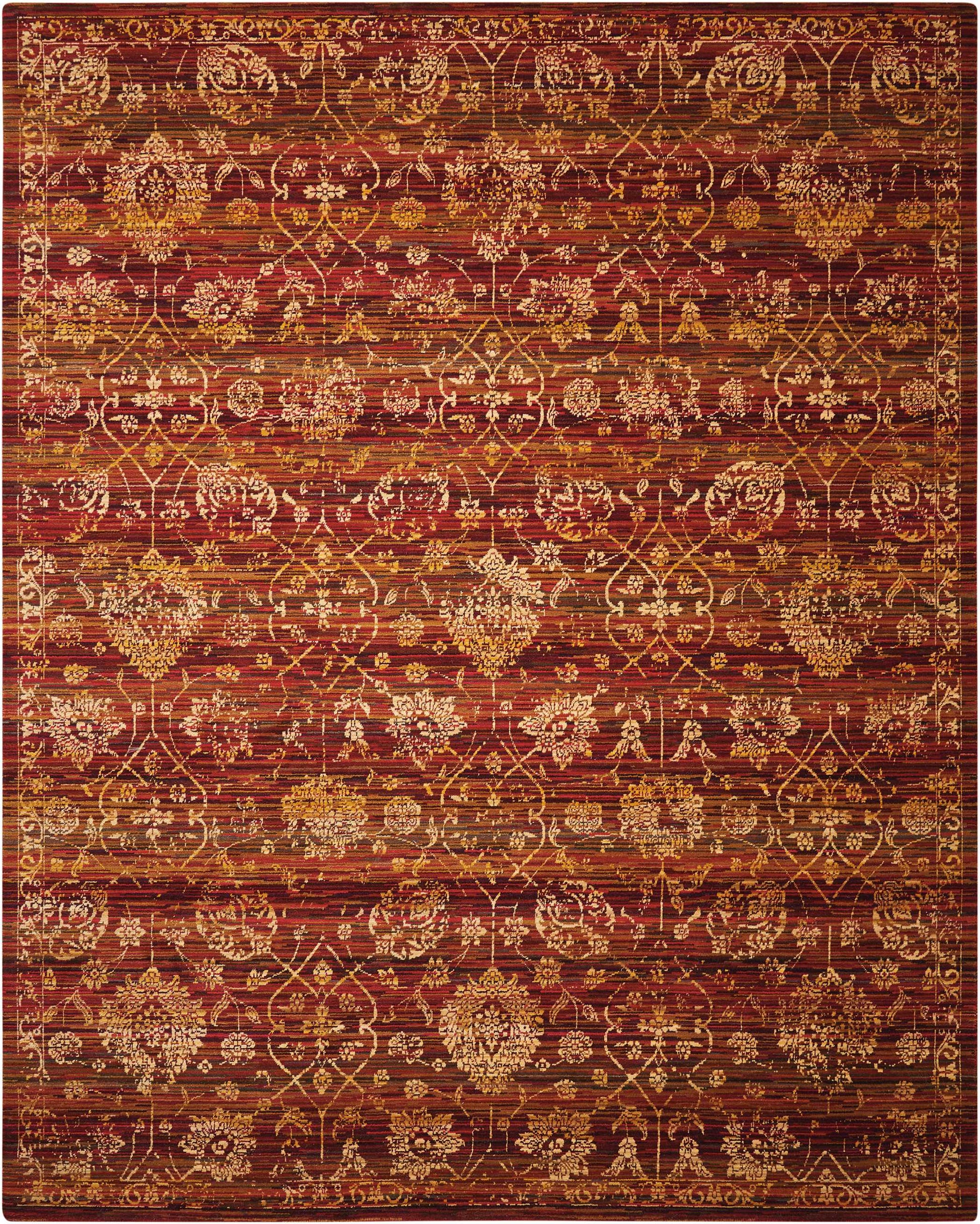 Nourison Home Rhapsody RH007 Sienna Gold Transitional Loom Rug