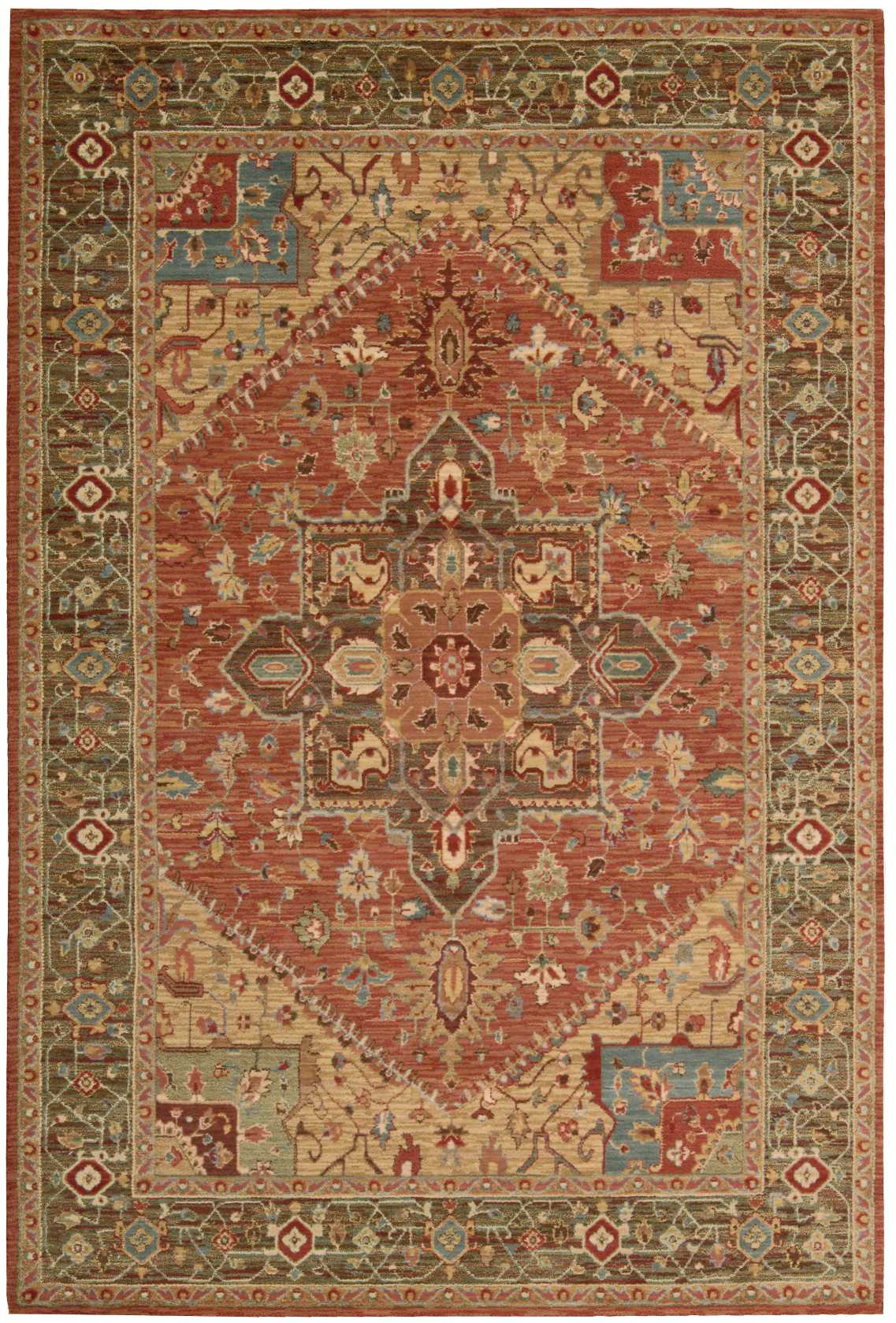 Nourison Home Living Treasures LI01 Rust  Traditional Loom Rug