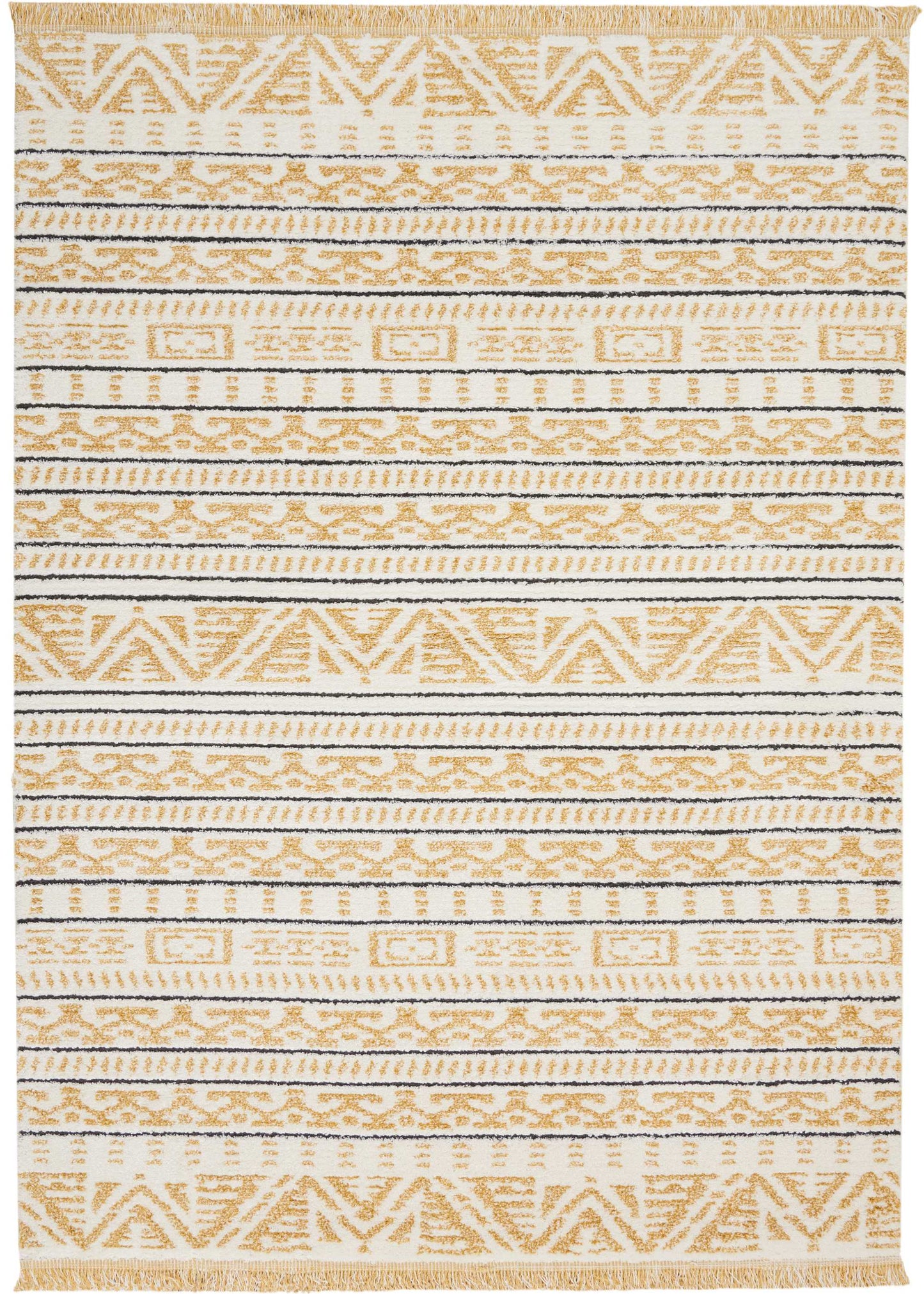 Nourison Home Kamala DS503 Yellow  Contemporary Machinemade Rug