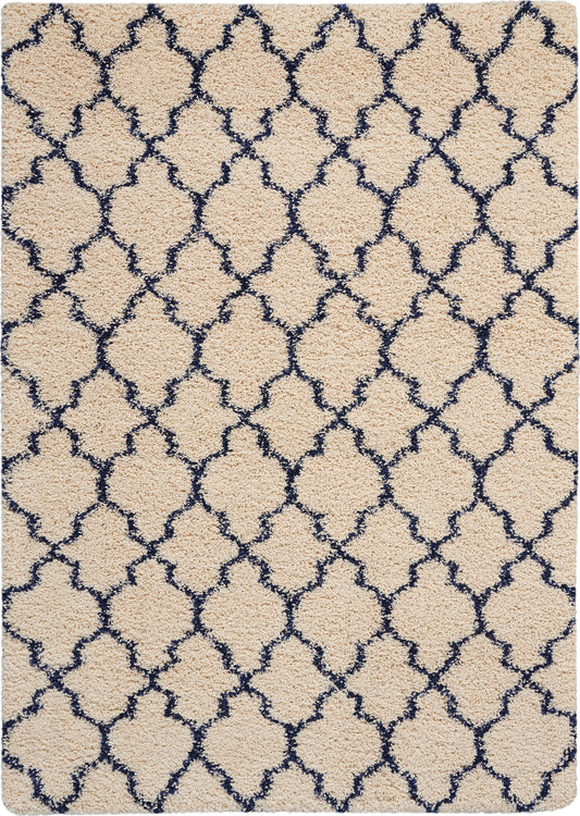 Nourison Home Amore AMOR2 Ivory Blue  Contemporary Machinemade Rug