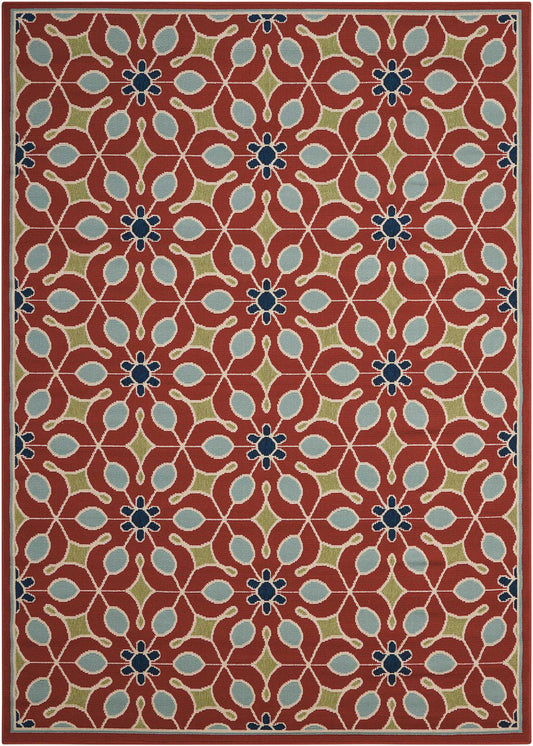 Nourison Home Caribbean CRB07 Rust Contemporary Machinemade Rug