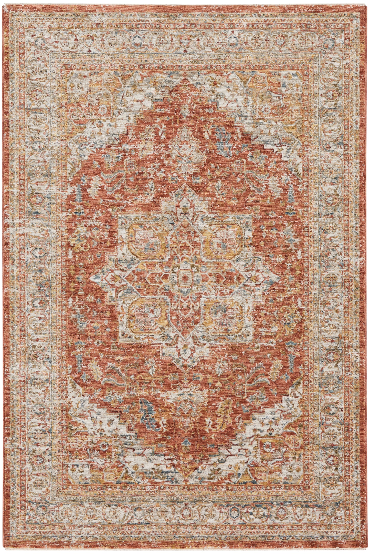 Nourison Home Sahar SHR06 Ivory Multi  Traditional Machinemade Rug