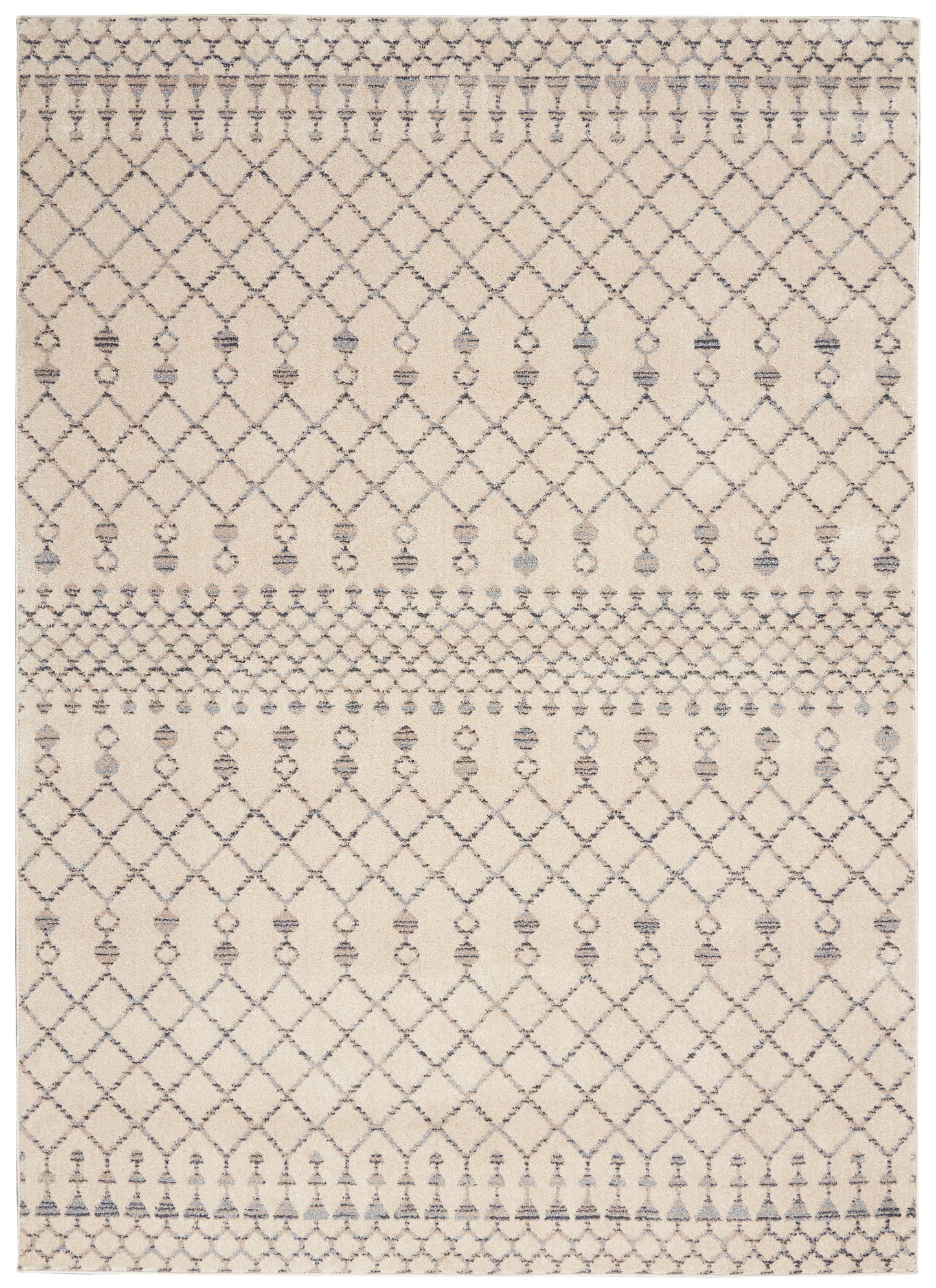 Nourison Home Palermo PMR03 Beige Grey  Contemporary Machinemade Rug