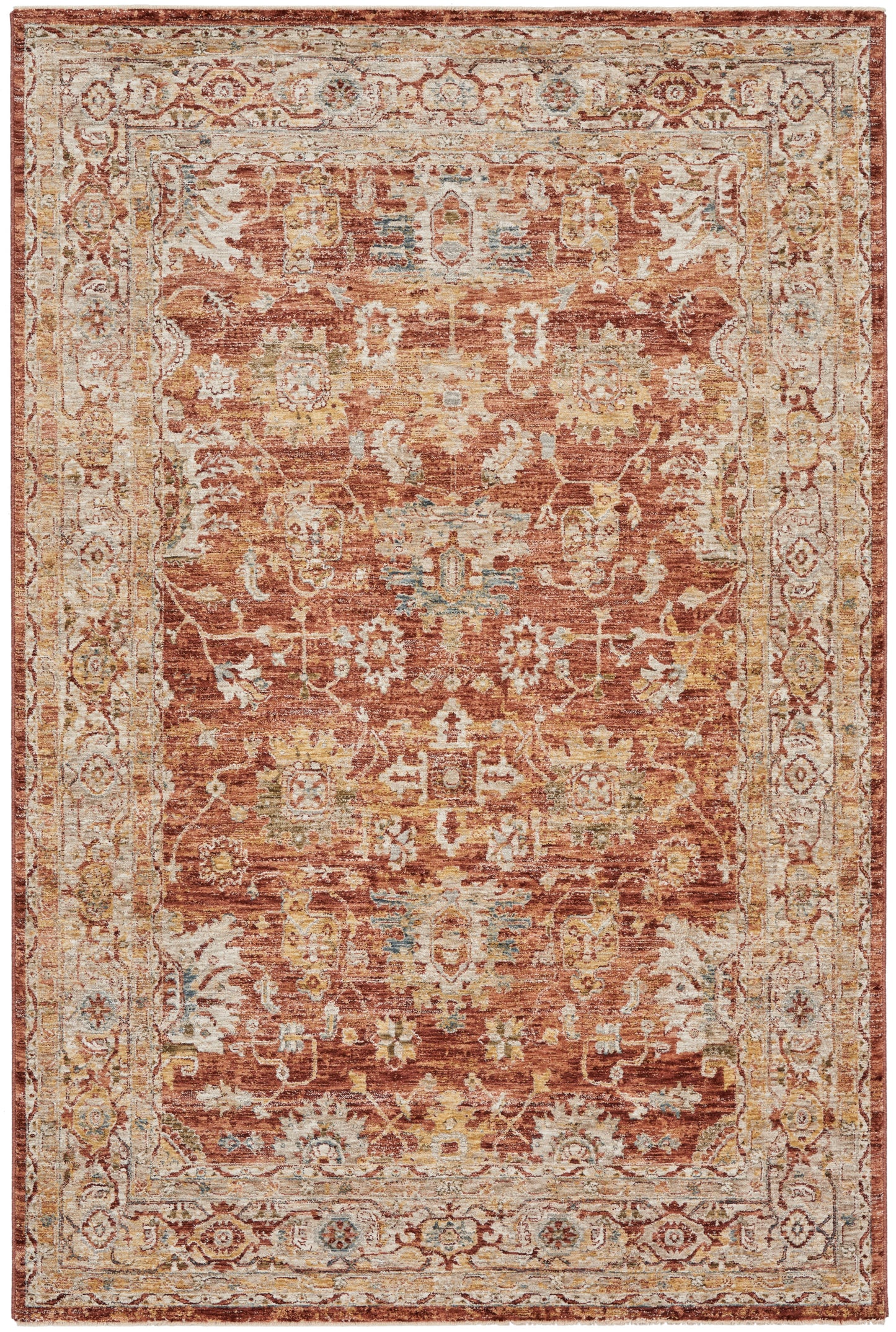 Nourison Home Sahar SHR02 Rust  Traditional Machinemade Rug