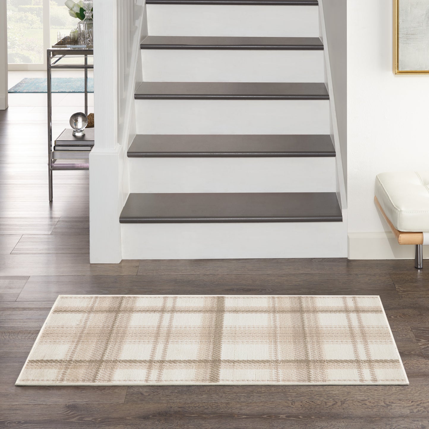 Nourison Home Grafix GRF03 Ivory Beige  Contemporary Machinemade Rug