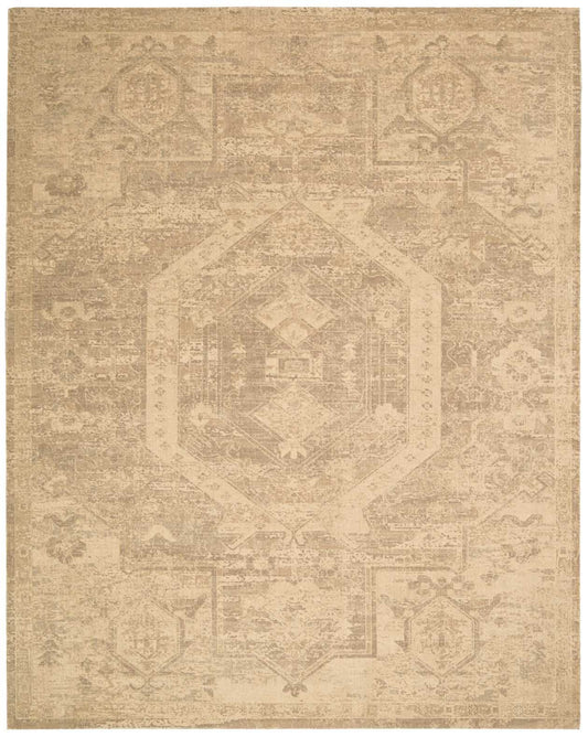 Nourison Home Silken Allure SLK15 Sand  Traditional Loom Rug