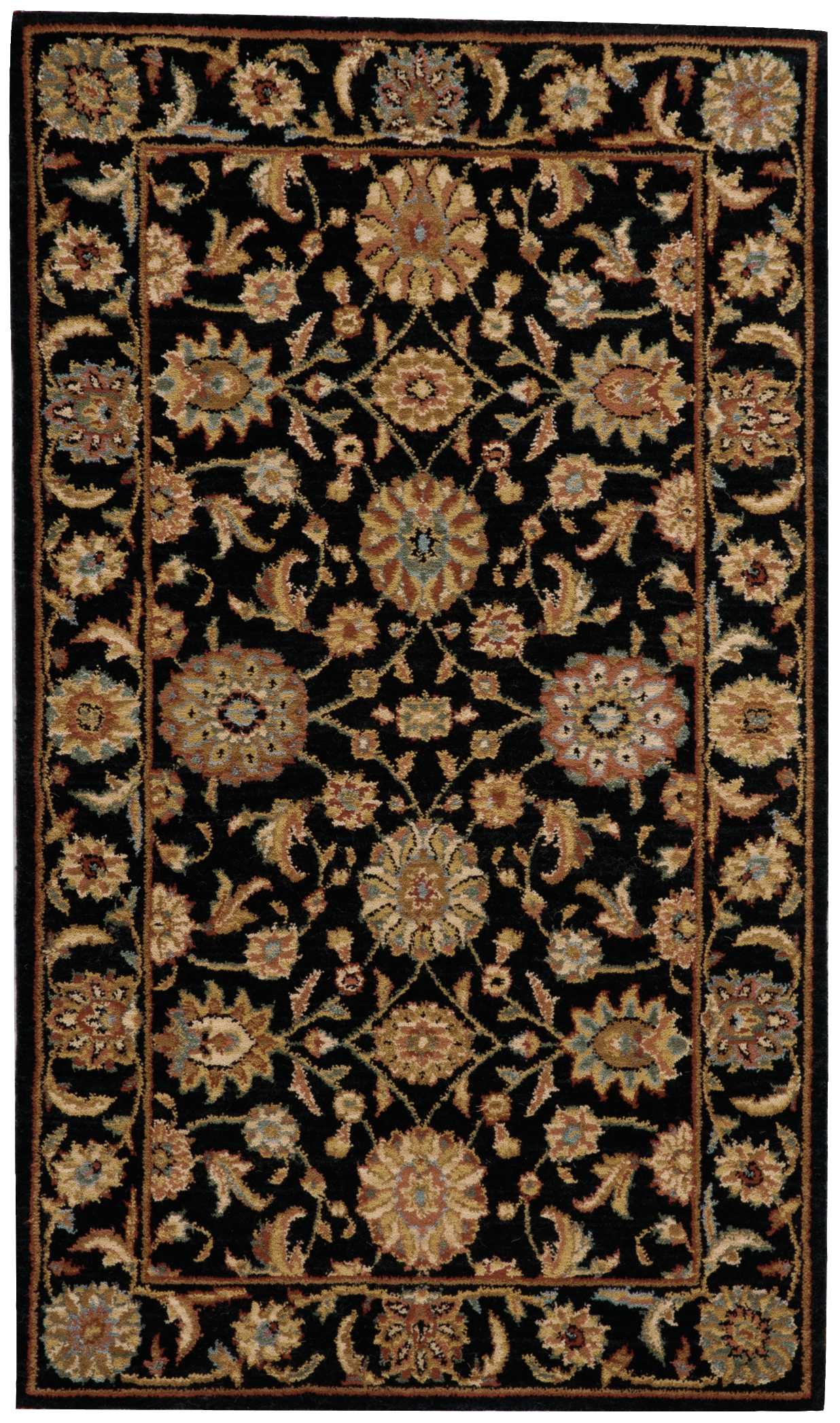 Nourison Home Living Treasures LI05 Black Traditional Loom Rug