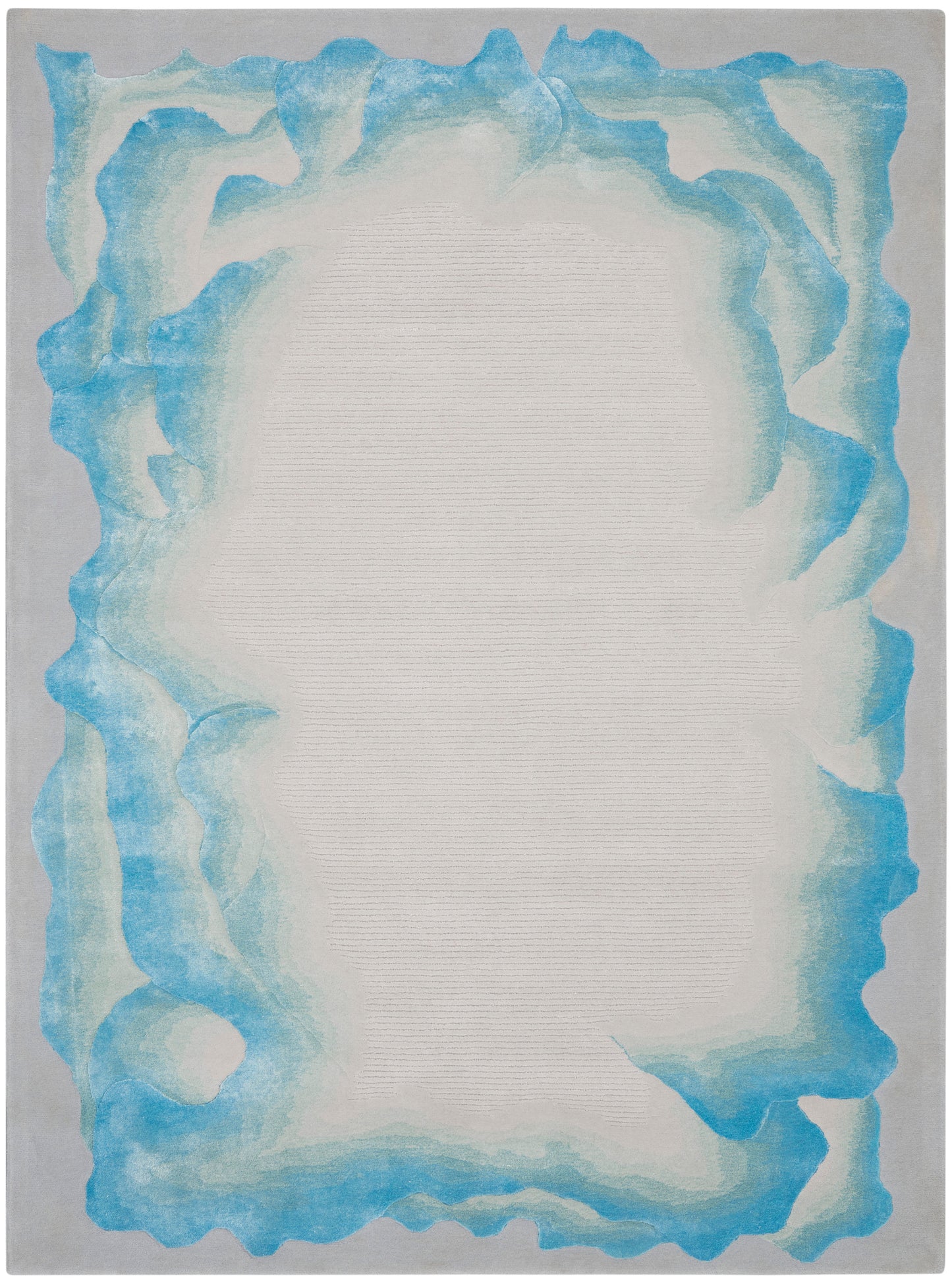 Nourison Home Prismatic PRS22 Sea Mist Blue  Contemporary Tufted Rug