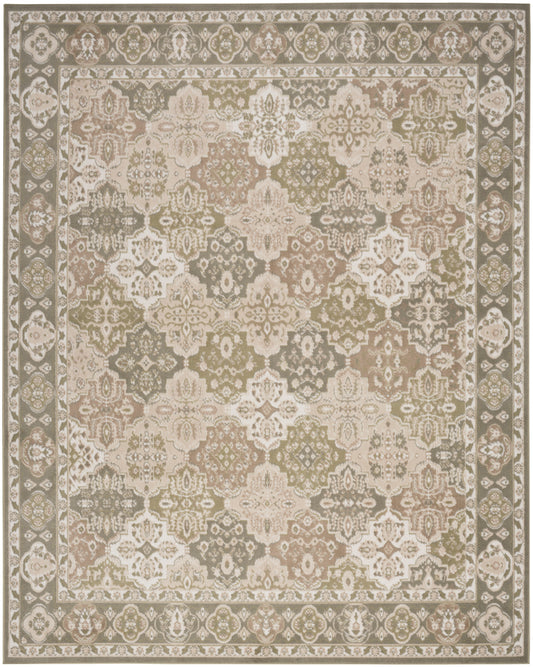 Nourison Home Grafix GRF31 Green  Traditional Machinemade Rug