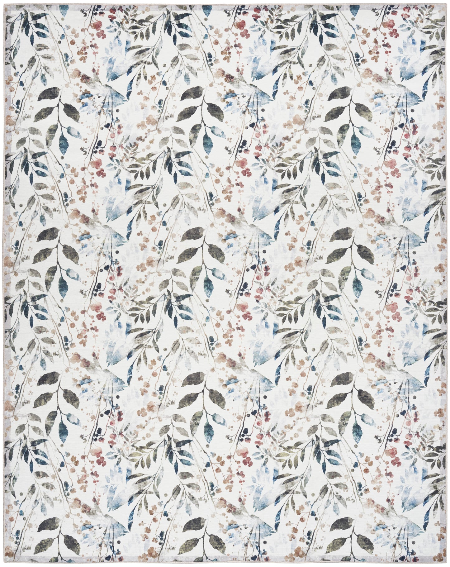 Nourison Home Nourison Washables NWB05 Ivory Multicolor  Traditional Machinemade Rug