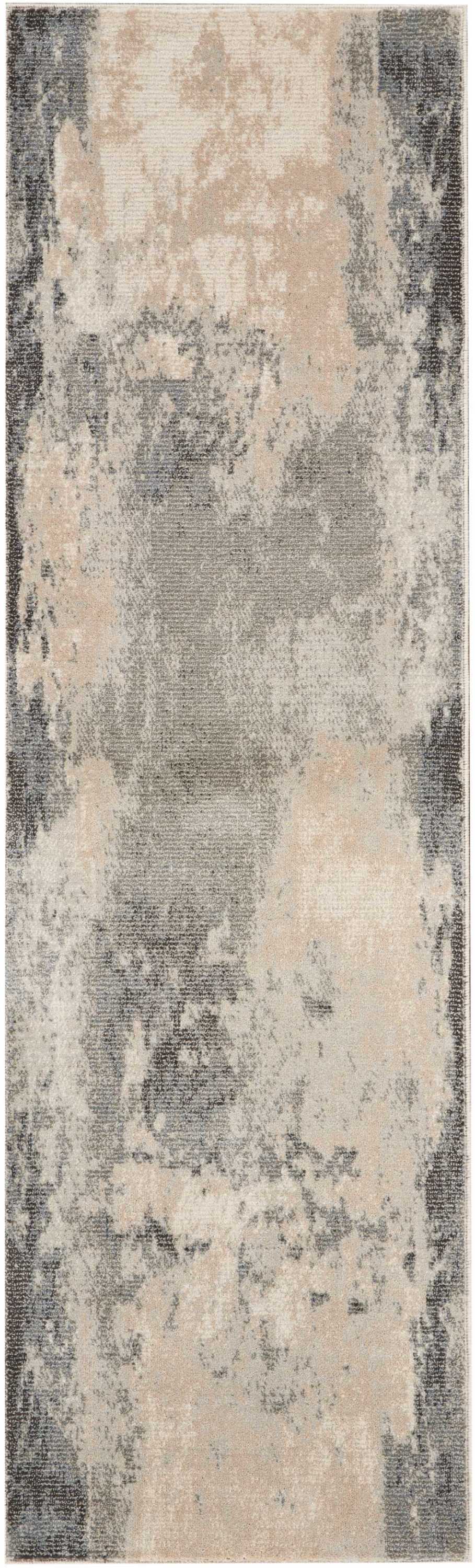 Nourison Home Maxell MAE13 Ivory Grey Contemporary Machinemade Rug