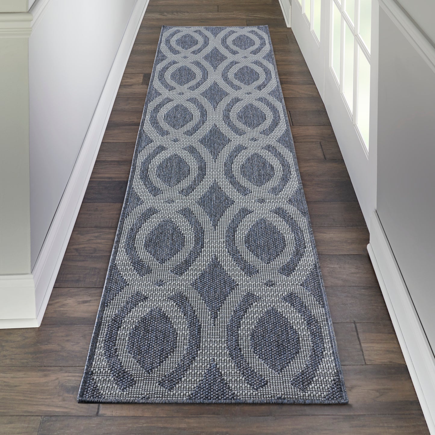 Nourison Home Aruba ARB05 Slate Light Blue  Contemporary Machinemade Rug