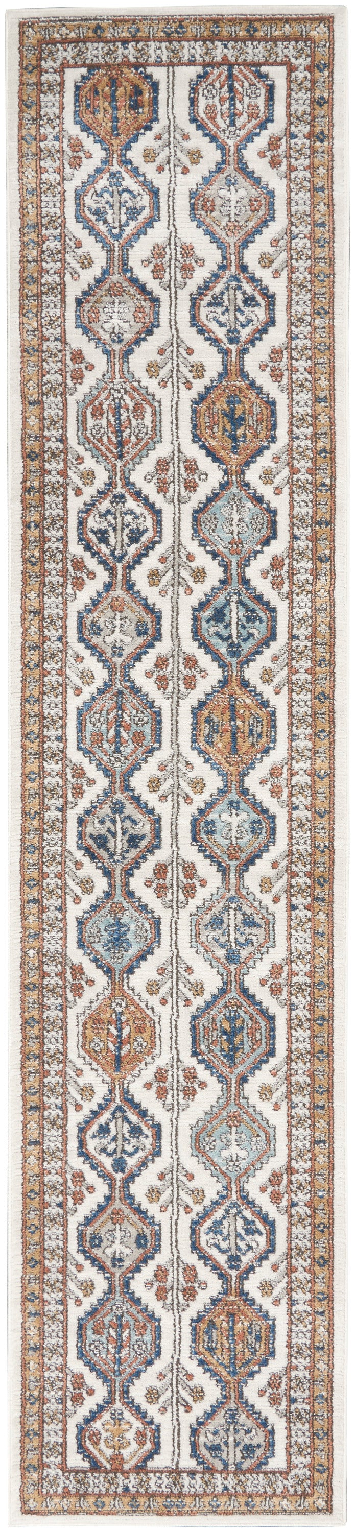 Nourison Home Quarry QUA15 Ivory Multi  Contemporary Machinemade Rug