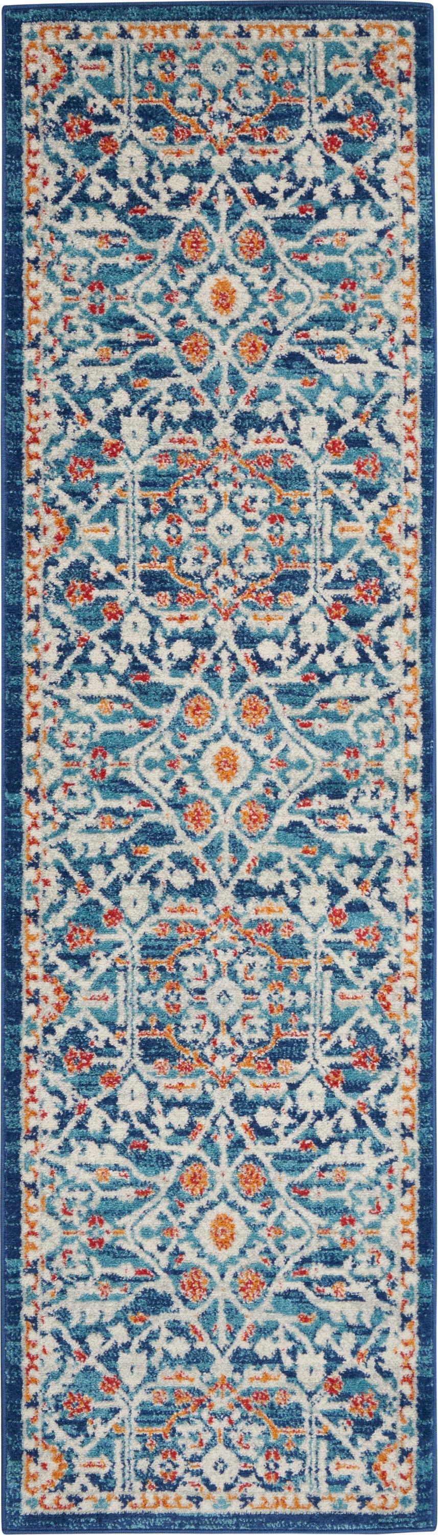 Nourison Home Passion PSN28 Blue Multicolor  Transitional Machinemade Rug