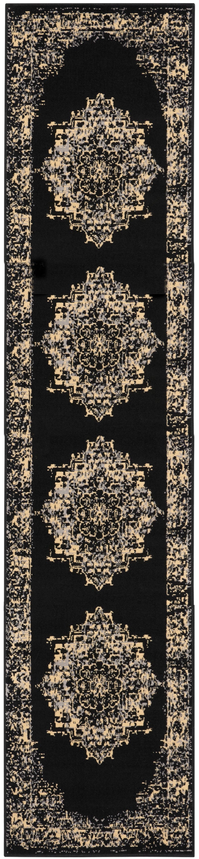 Nourison Home Grafix GRF14 Black  Transitional Machinemade Rug