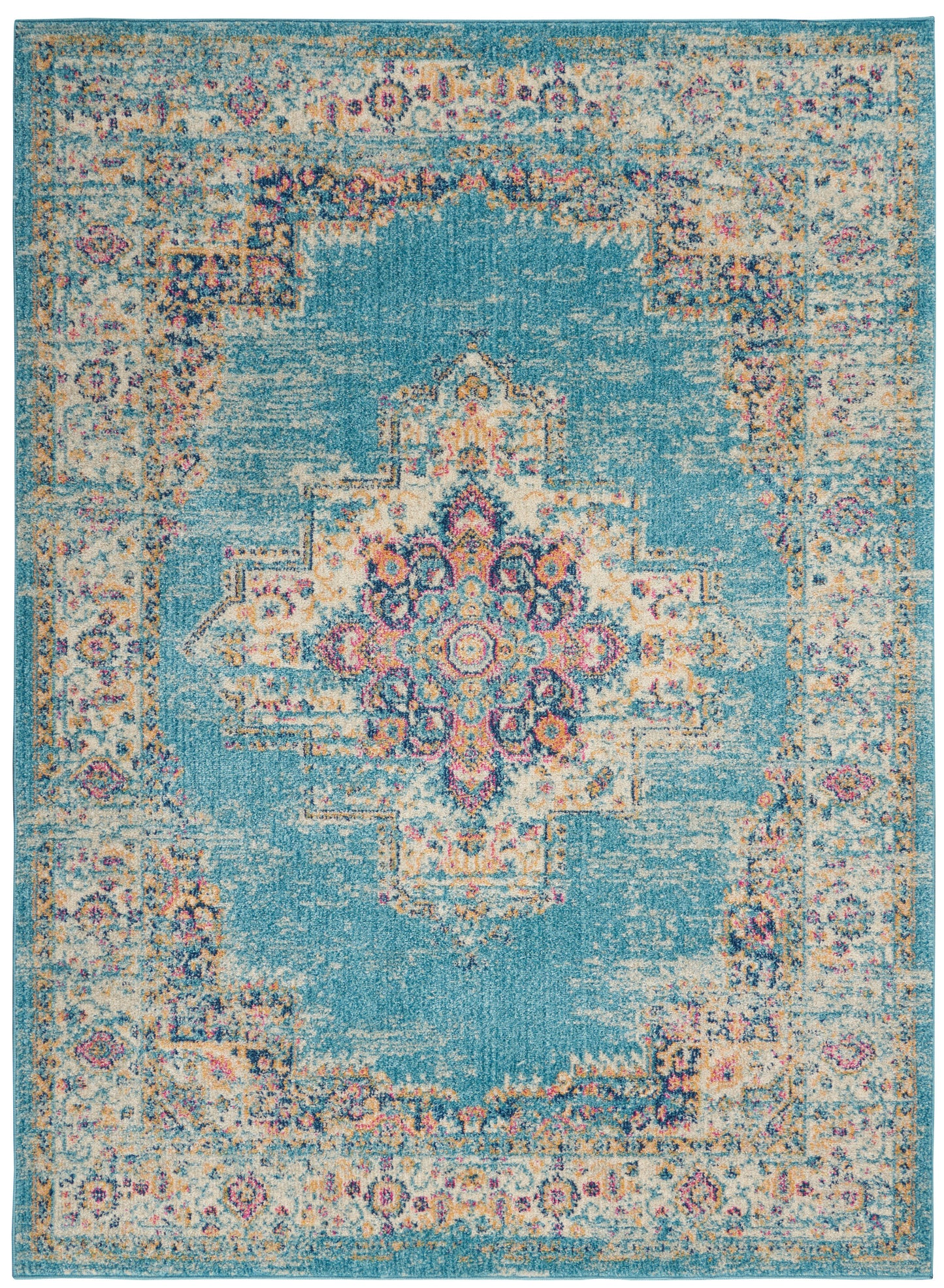 Nourison Home Passion PSN03 Light Blue  Transitional Machinemade Rug