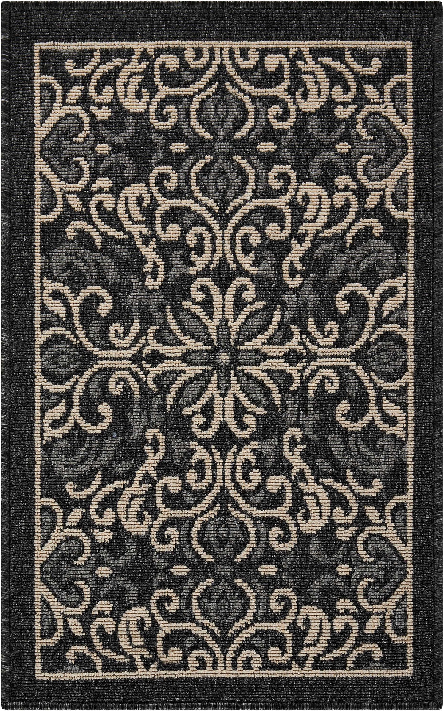 Nourison Home Caribbean CRB12 Charcoal Transitional Machinemade Rug