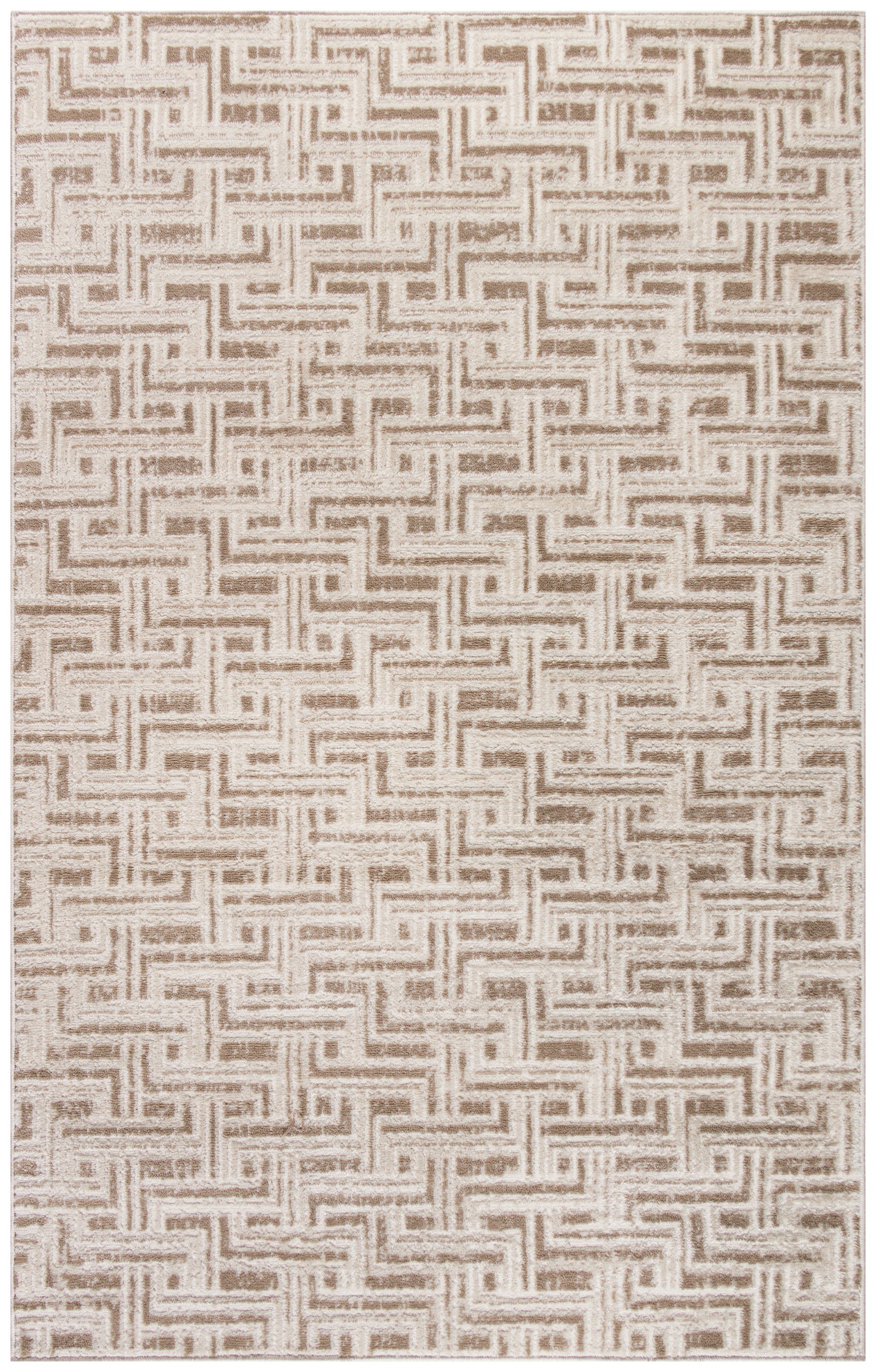 Nourison Home Serenity Home SRH04 Mocha Ivory  Transitional Woven Rug