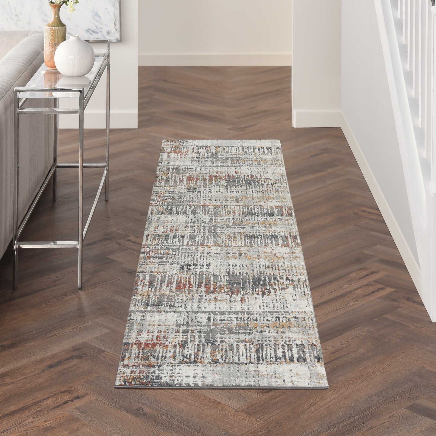 Nourison Home Tangra TNR04 Multicolor  Contemporary Machinemade Rug