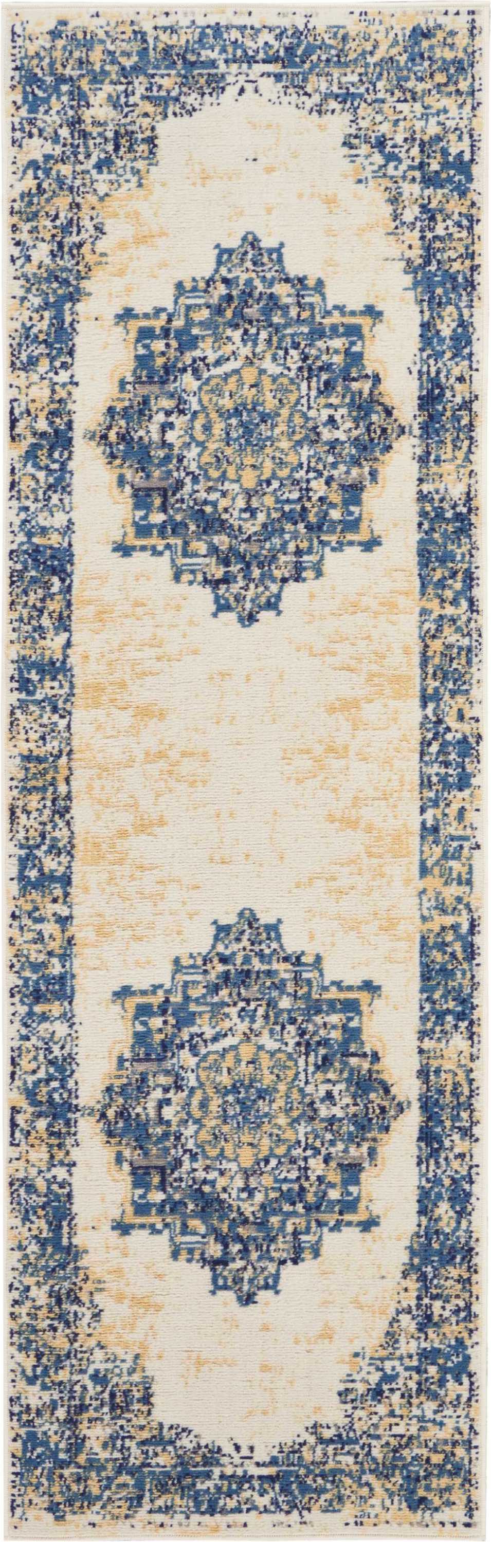 Nourison Home Grafix GRF14 White  Transitional Machinemade Rug