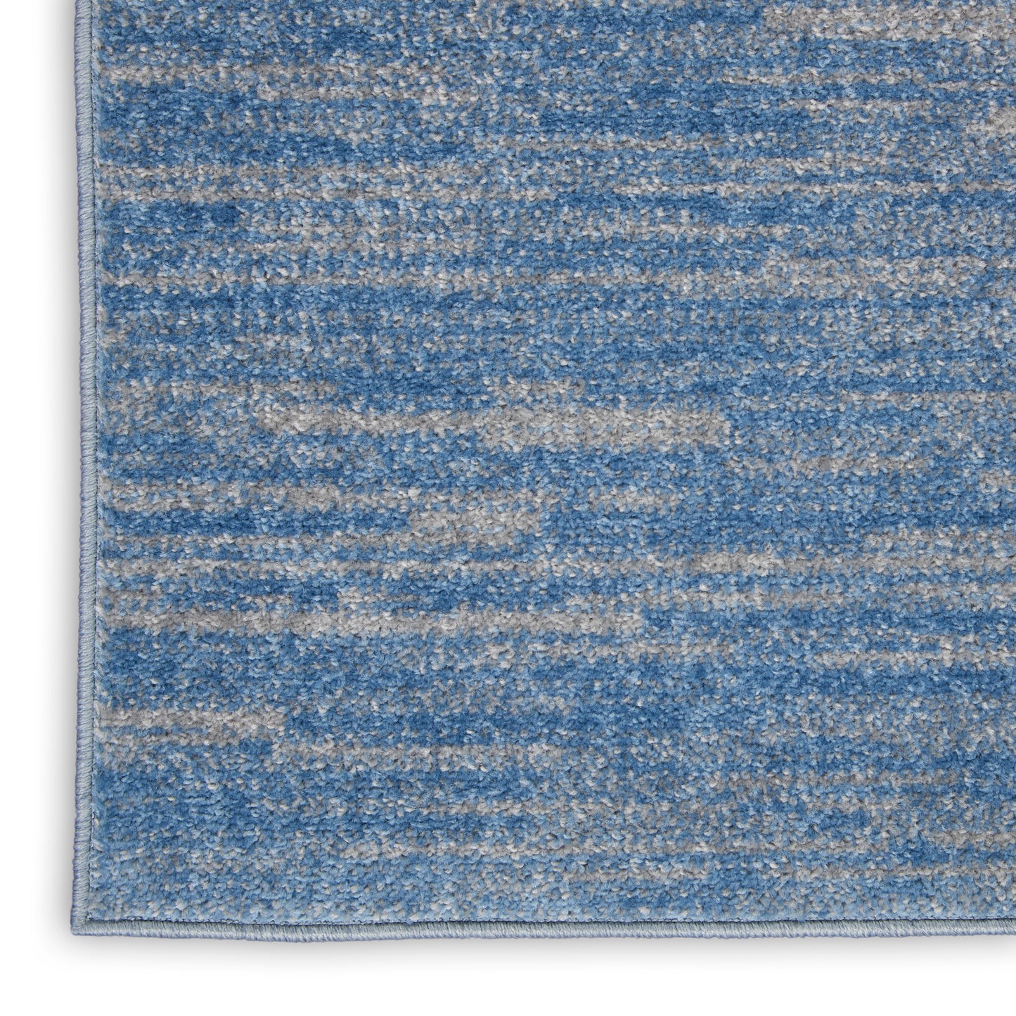 Nourison Home Nourison Essentials NRE01 Blue Grey  Contemporary Machinemade Rug