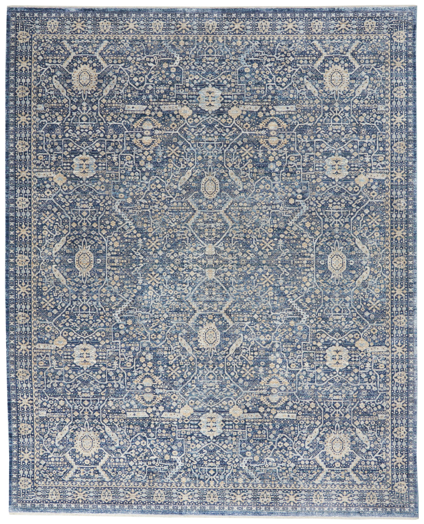 Nourison Home Lustrous Weave LUW03 Blue   Machinemade Rug