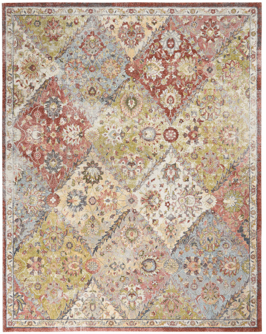 Nourison Home Soraya SOR01 Terracotta Multicolor  Transitional Machinemade Rug