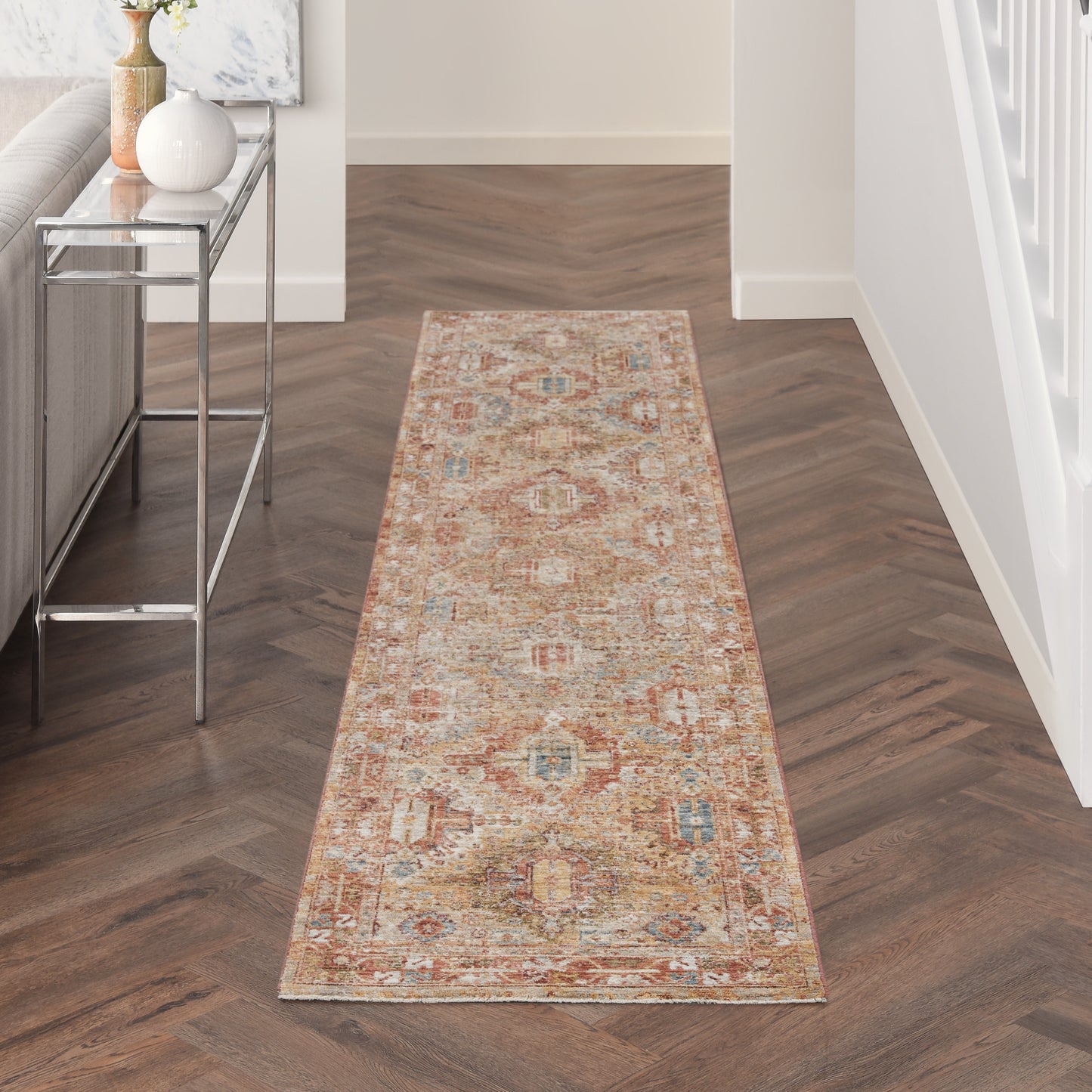 Nourison Home Sahar SHR02 Rust  Traditional Machinemade Rug